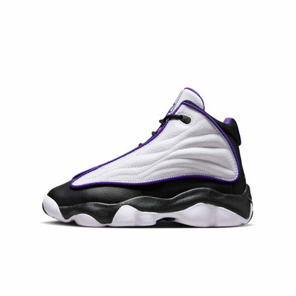 Air Jordan Grade School Pro Strong 'White Black Electro Purple Gs' Sneakers