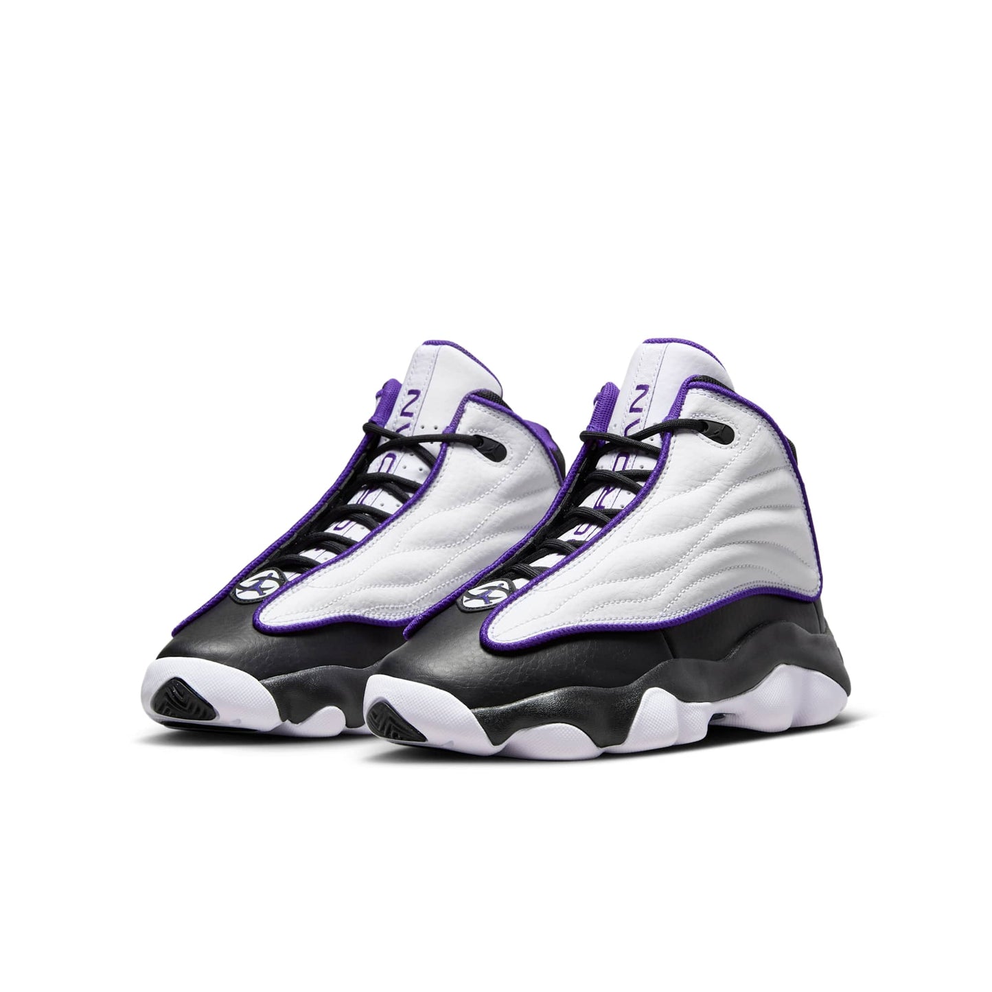 Air Jordan Grade School Pro Strong 'White Black Electro Purple Gs' Sneakers
