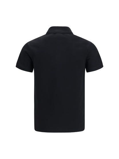 Polo Shirt PB Embroidered Black/White