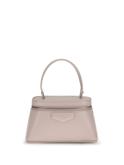 Leather Handbag Antigona Baby Pink