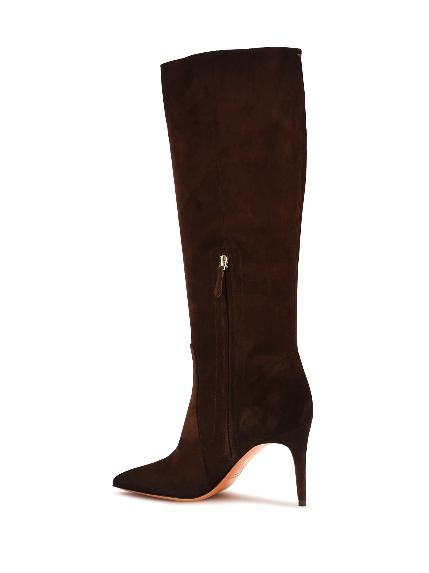 Boots Pointed High Brown