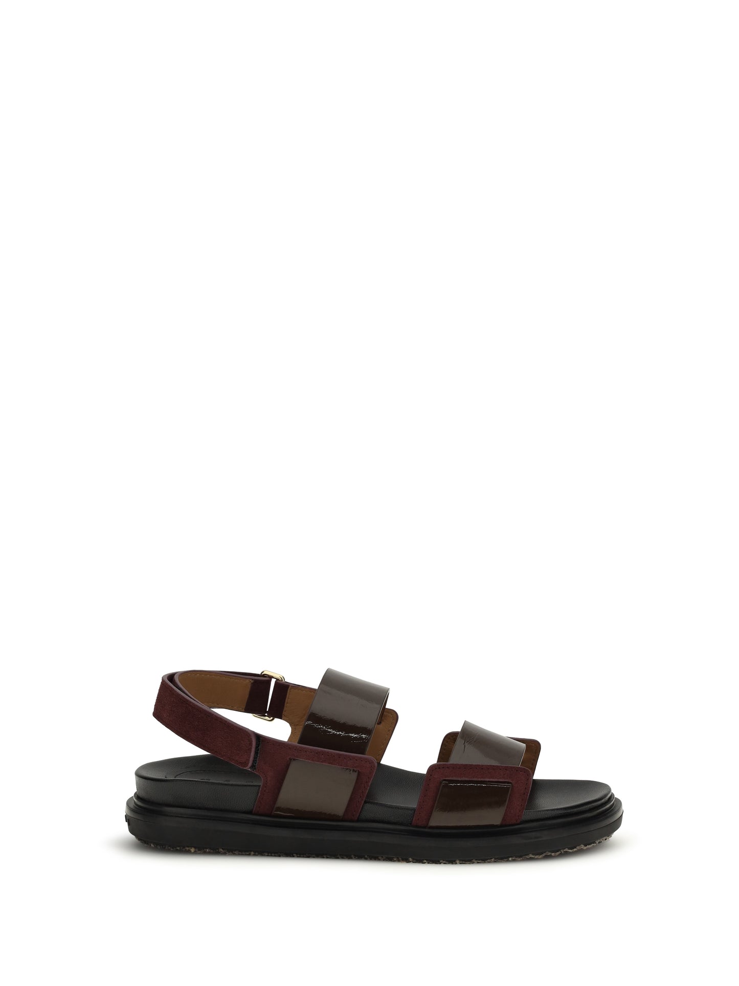 Sandals Fussbett Dark Brown/Bordeaux