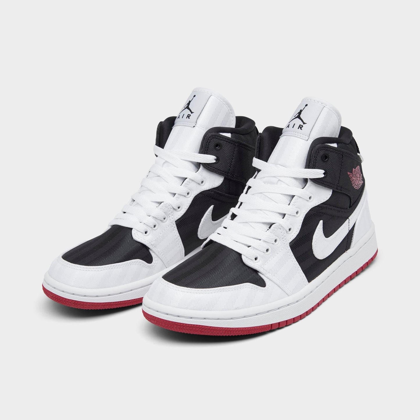 Women's Air Jordan Retro 1 Mid Se Utility 'Canvas White Black Gym Red'