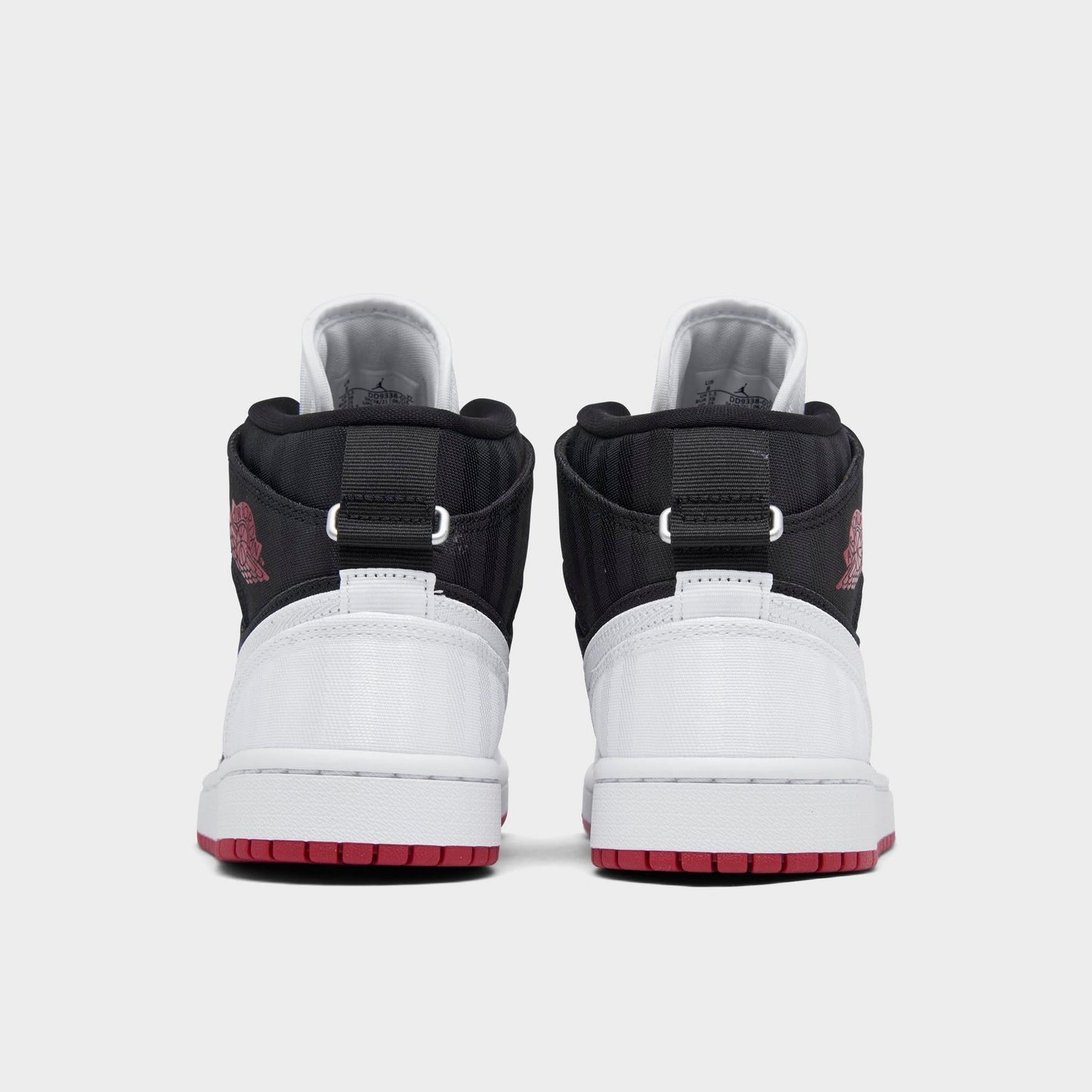 Women's Air Jordan Retro 1 Mid Se Utility 'Canvas White Black Gym Red'