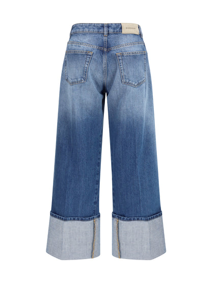 Jeans Dégradé Turn-Up Medium Blue