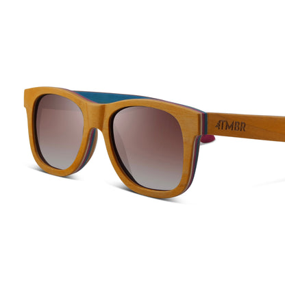 Traveler | Golden | Wooden Sunglasses