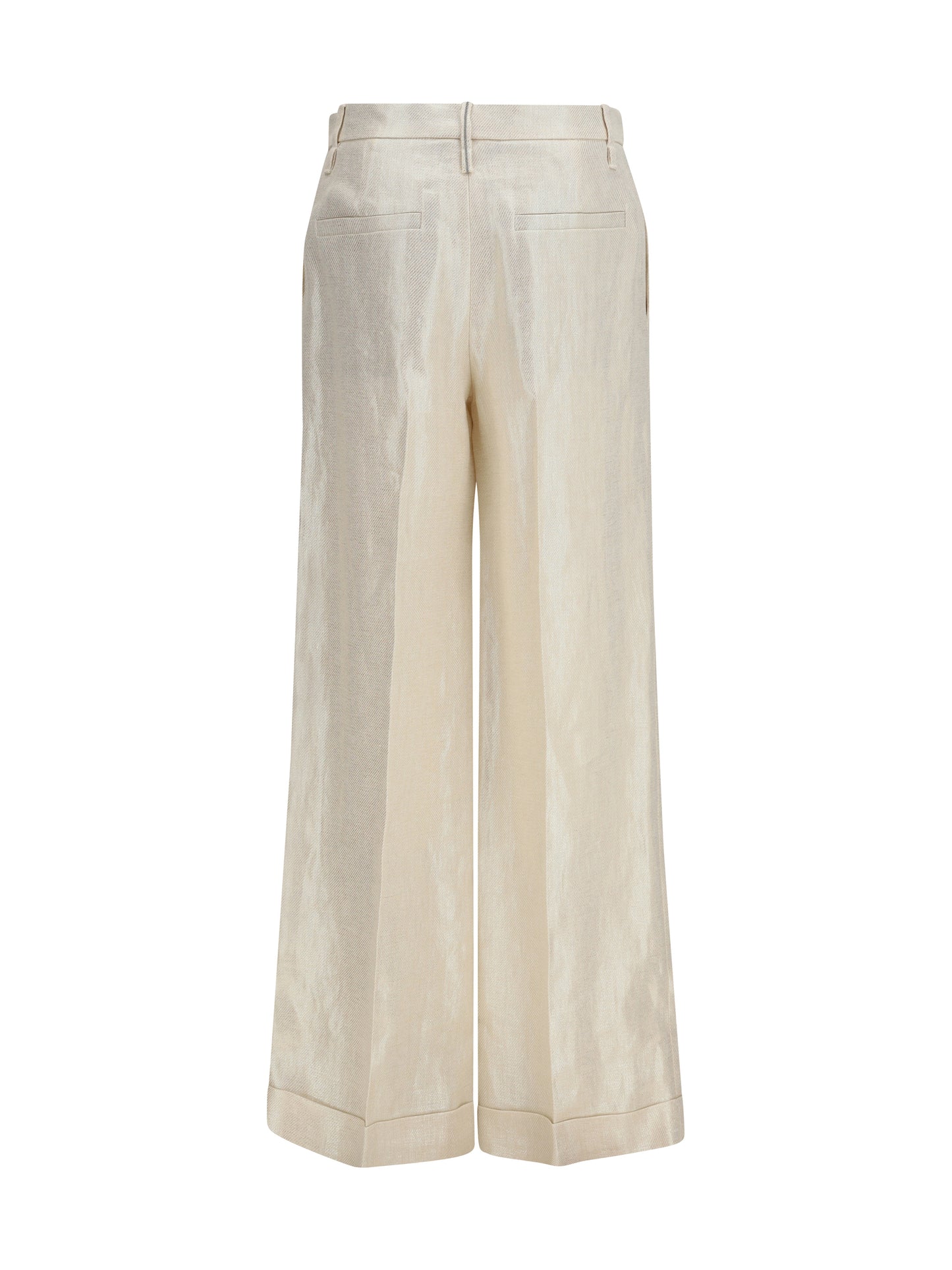Tailored Linen Pants Panama/Platinum