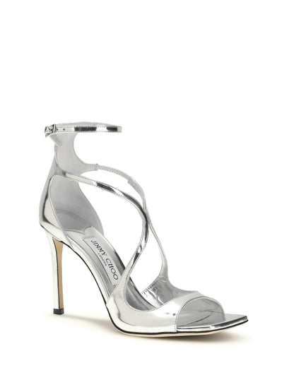 Sandals Azia 95 Patent Leather Silver