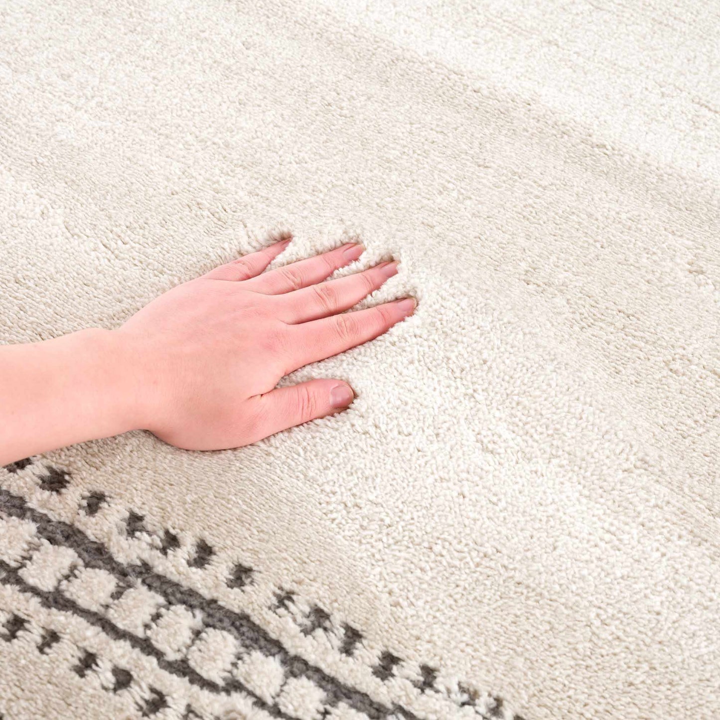 Ryuu Ivory & Gray Area Rug - Promo