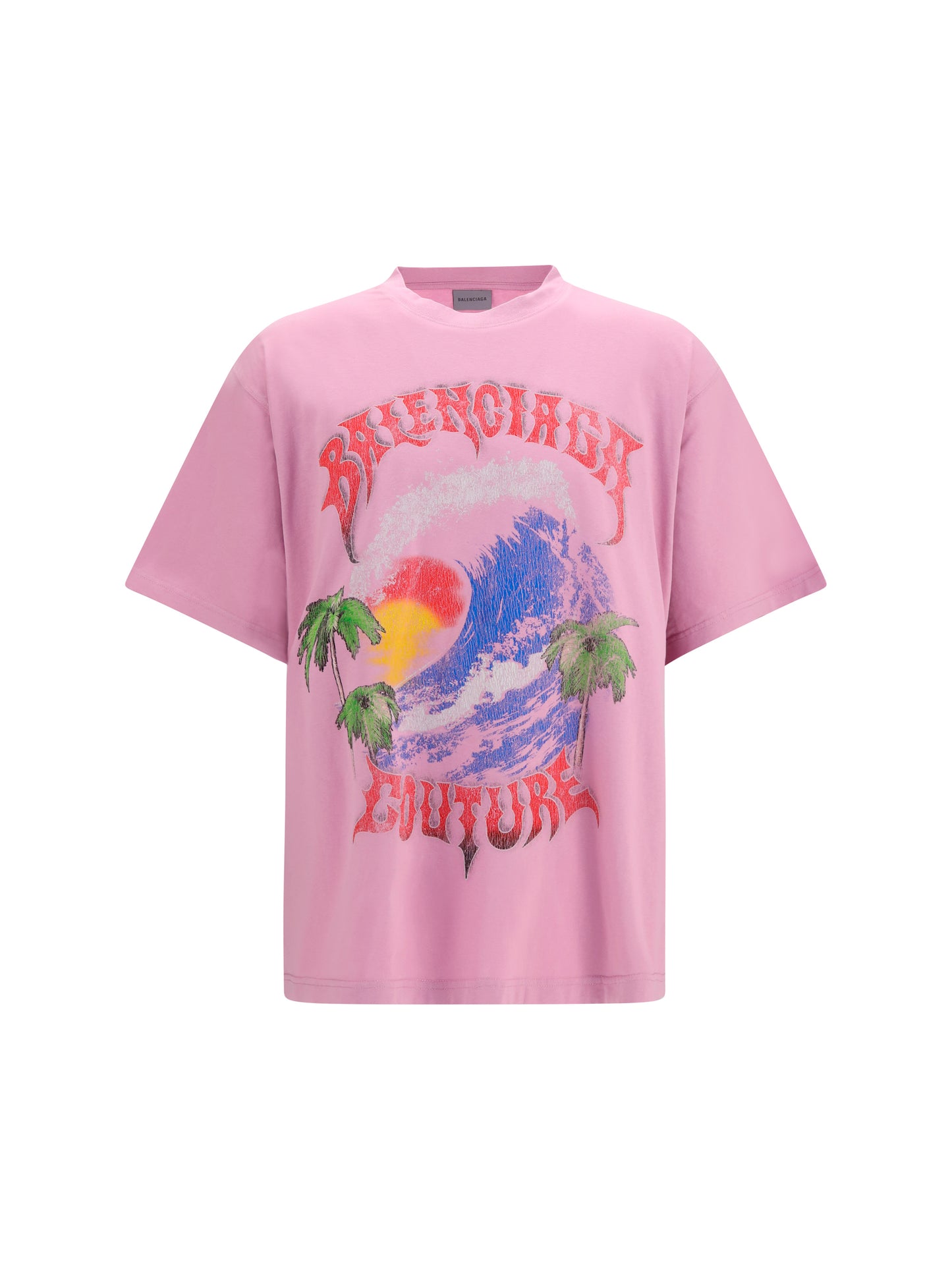 Oversized T-Shirt Vintage Surfer Old Pink