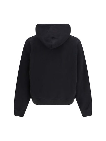 Hoodie Big Logo Bookkish Over Black/White
