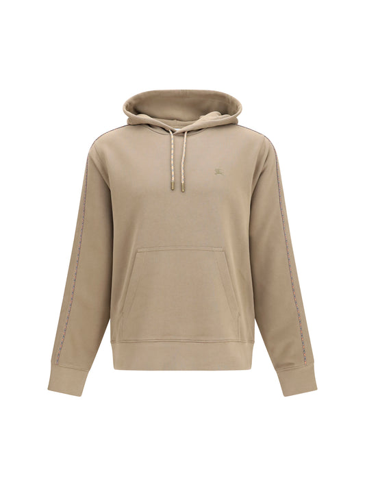 Hoodie Check Print Finch Brown