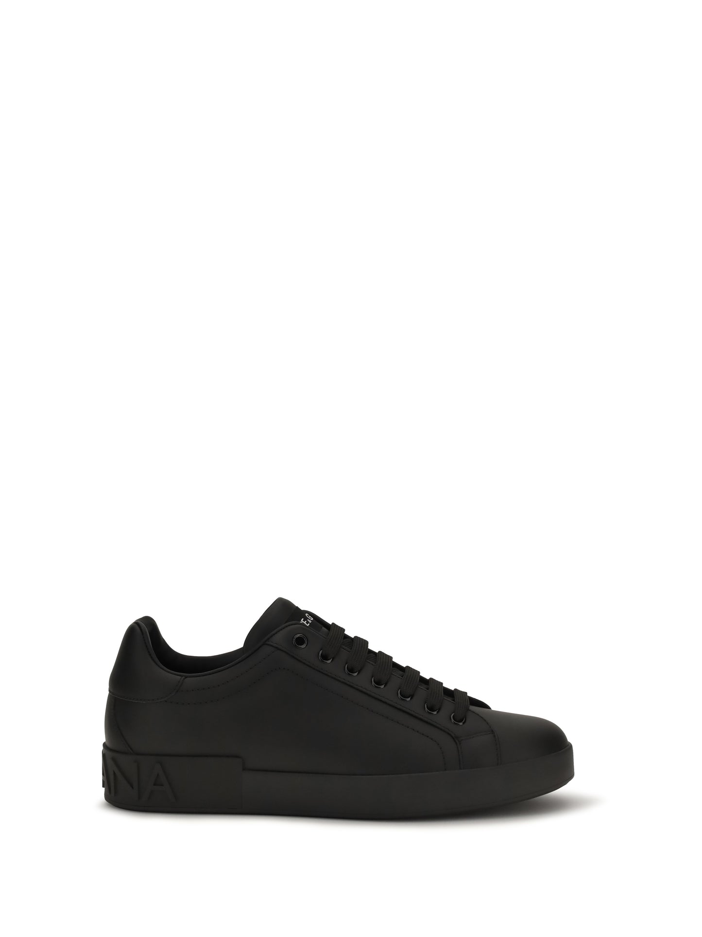 Sneakers Portofino Black Nappa Leather