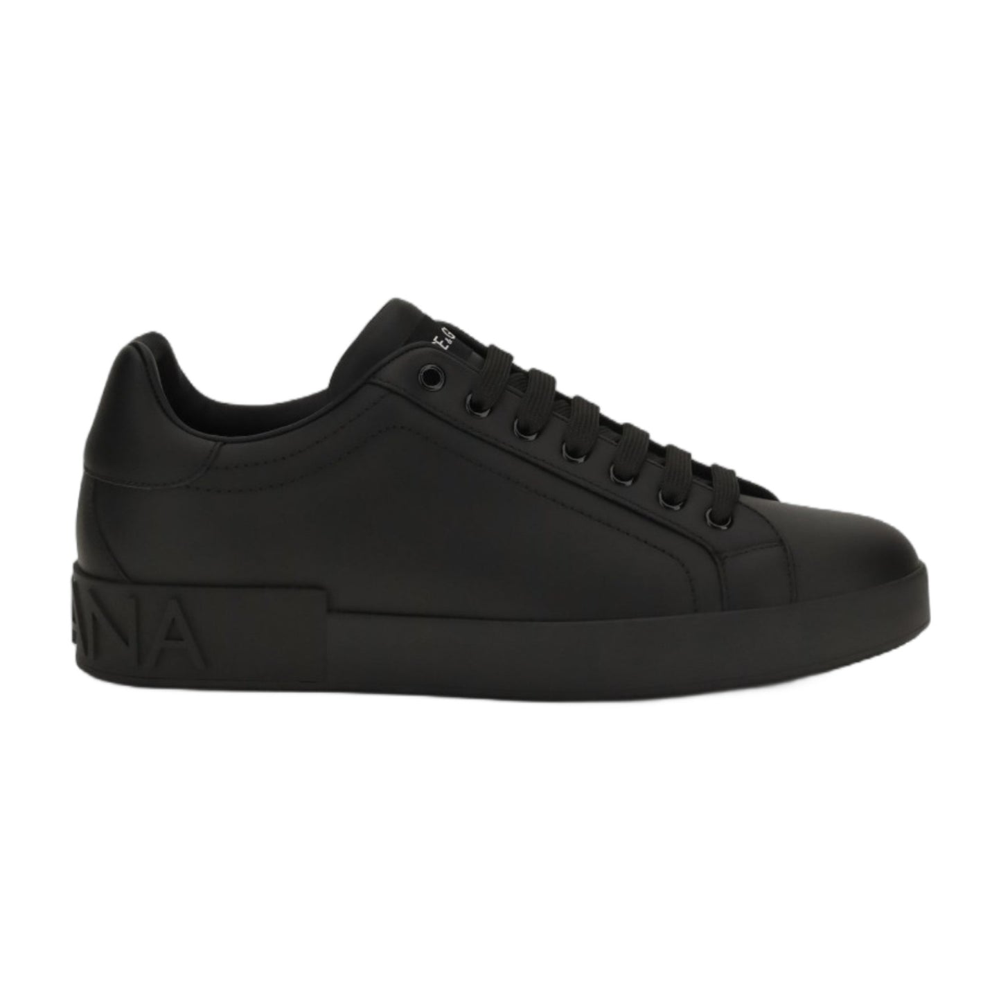 Sneakers Portofino Black Nappa Leather