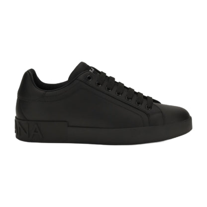 Sneakers Portofino Black Nappa Leather