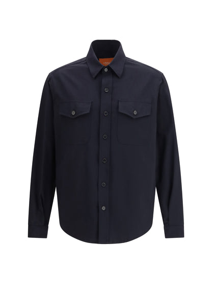 Overshirt Technical Fabric Navy