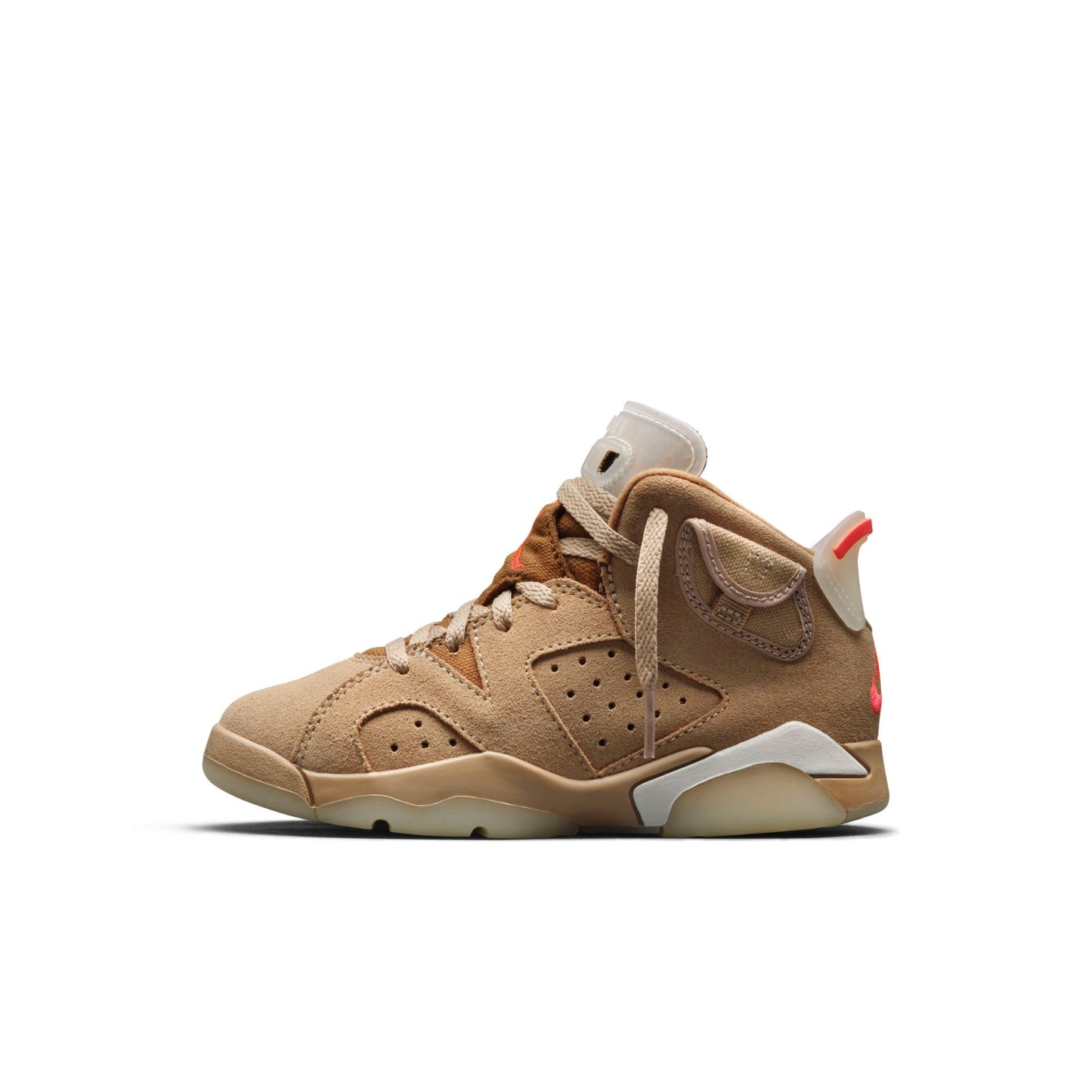 Preschool Air Jordan Retro 6 'Travis Scott British Khaki' (Ps)