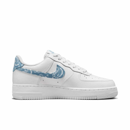 Nike Women's Air Force 1 Low '07 Essential 'White Worn Blue Paisley' Sneakers