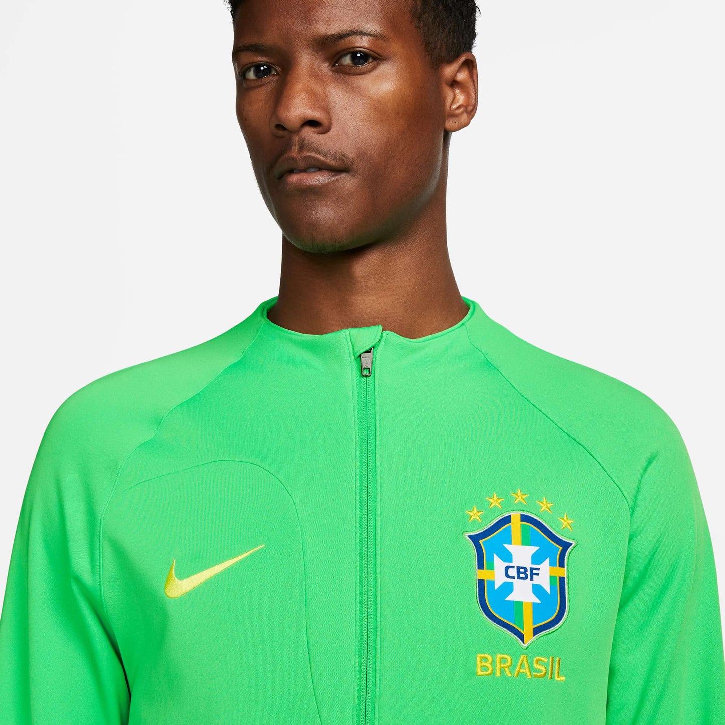 Nike Men's Brazil Academy Pro Knit Soccer Jacket