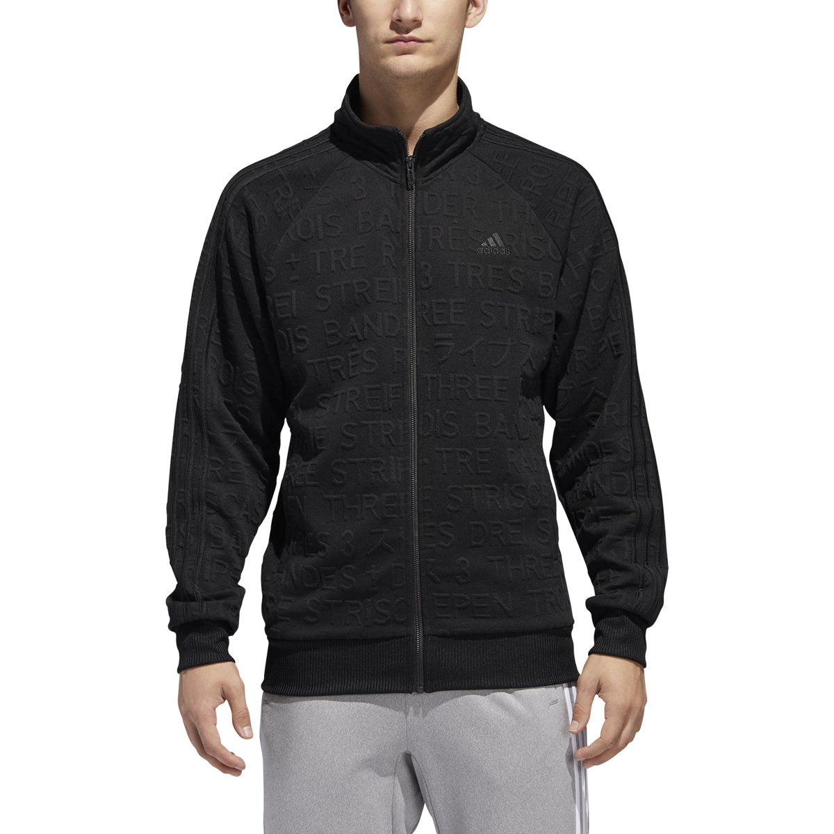 adidas Badge Of Sport 3-Stripe Cotton Fleece Pullover