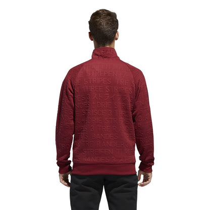 adidas Badge Of Sport 3-Stripe Cotton Fleece Pullover