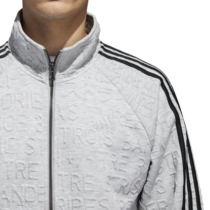 adidas Badge Of Sport 3-Stripe Cotton Fleece Pullover