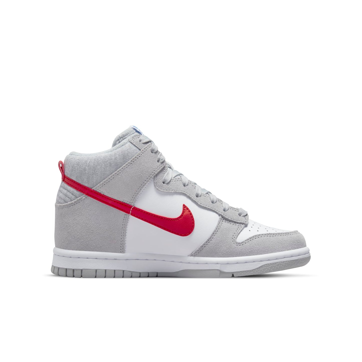 Nike Grade School Dunk High 'Athletic Club Grey Red Gs' Sneakers