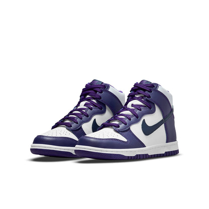 Nike Grade School Dunk High 'Electro Purple Midnight Navy Gs' Sneakers