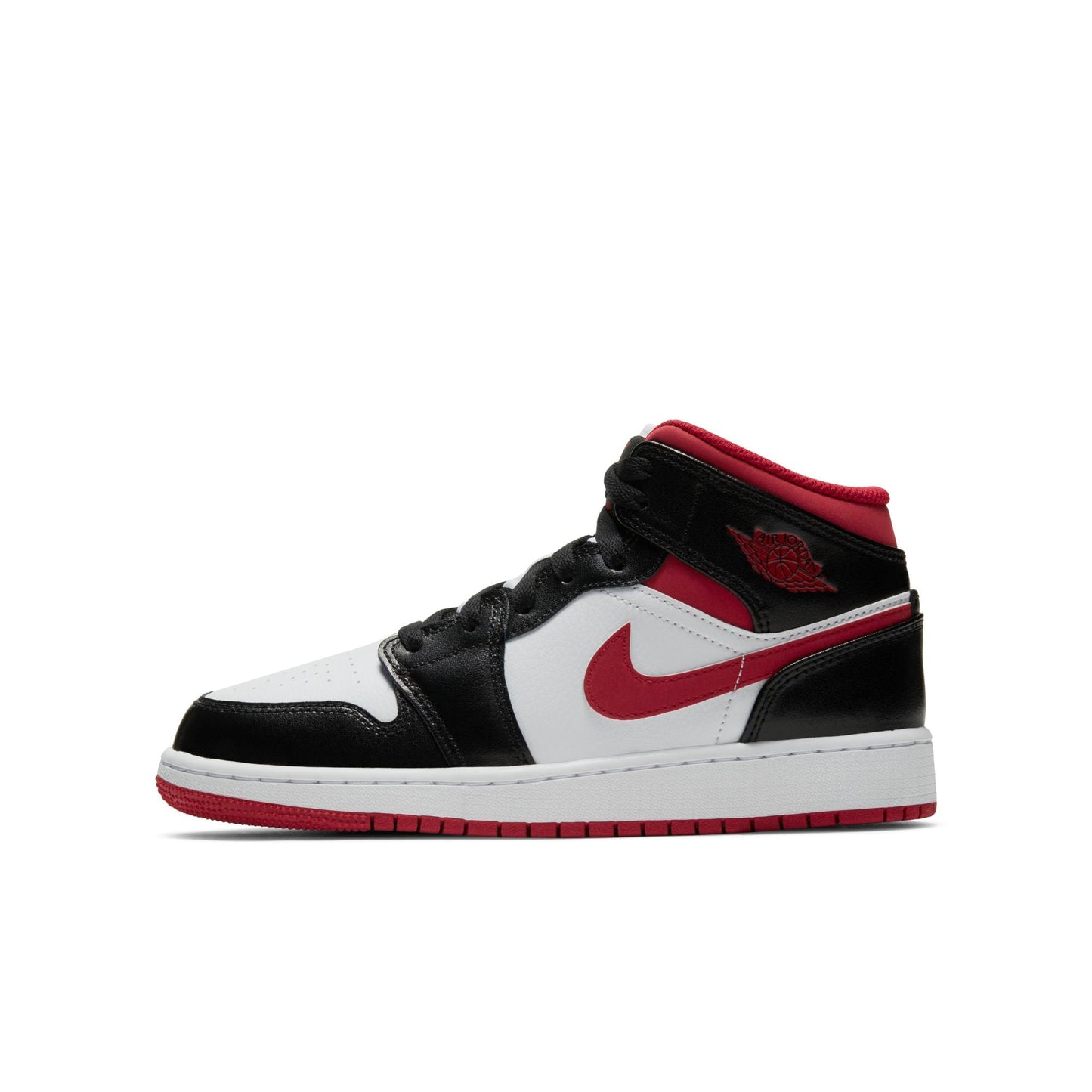 Grade School Air Jordan Retro 1 Mid (Gs) 'Gym Red Black White'