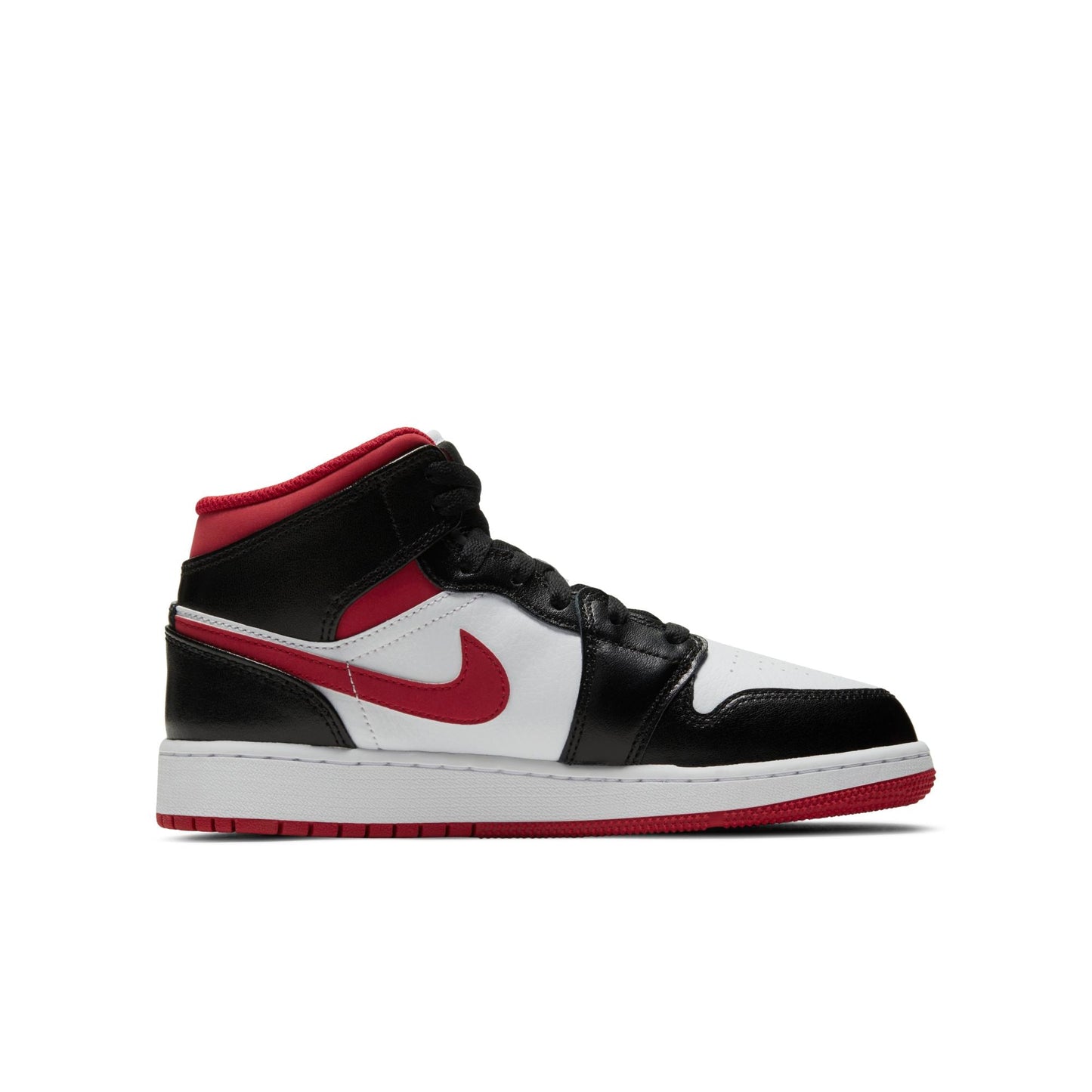Grade School Air Jordan Retro 1 Mid (Gs) 'Gym Red Black White'