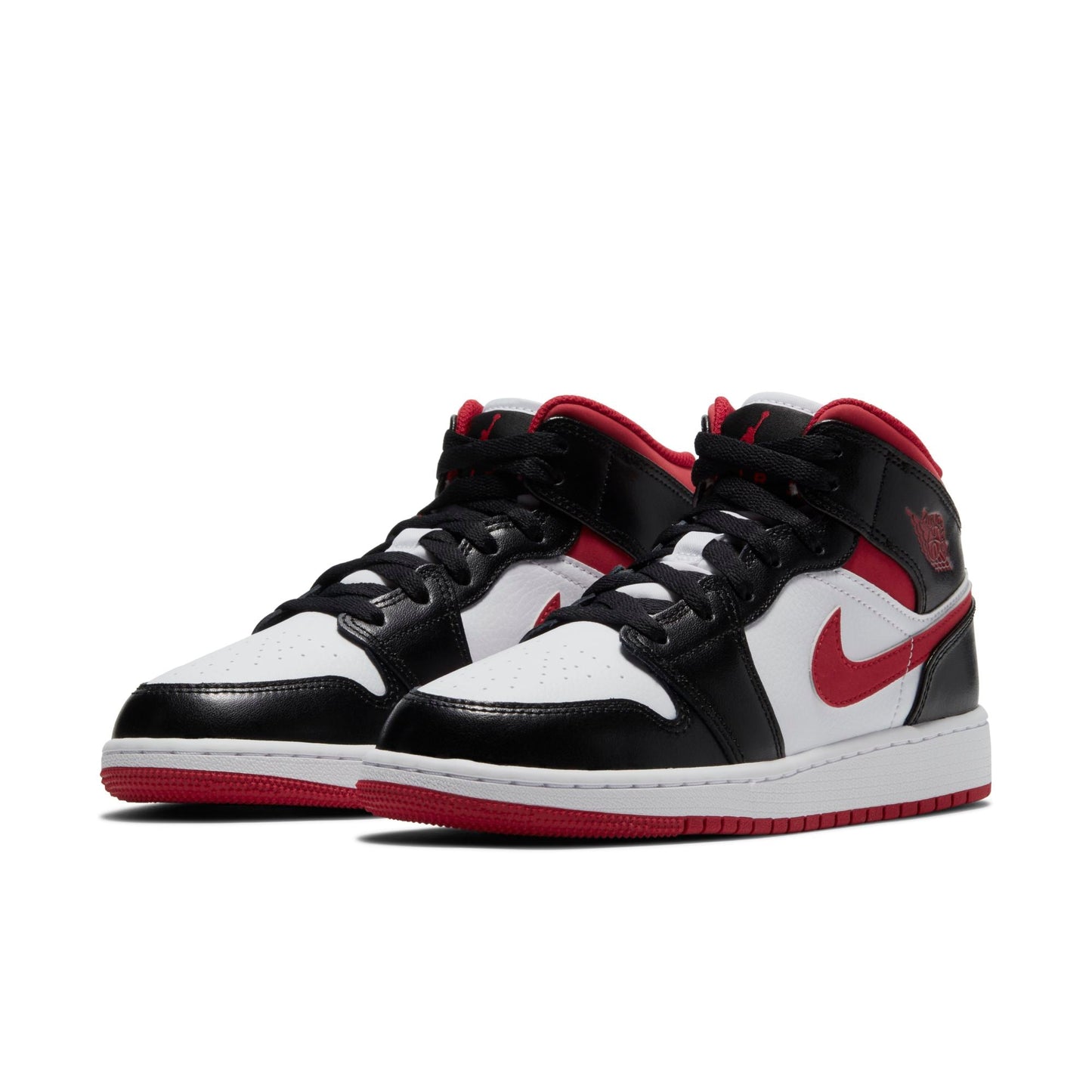 Grade School Air Jordan Retro 1 Mid (Gs) 'Gym Red Black White'