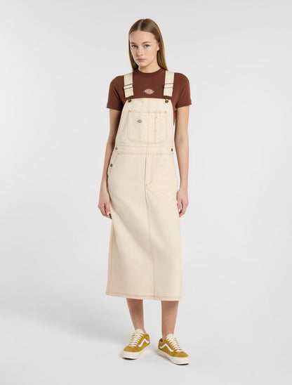Dickies Women's Long Overall Denim Dungaree Dress