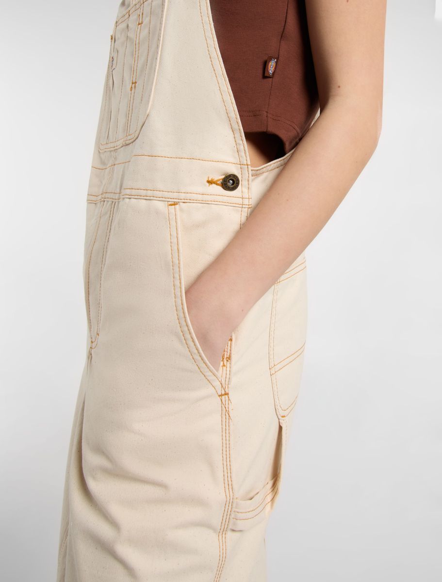 Dickies Women's Long Overall Denim Dungaree Dress