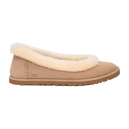 UGG Zora Ballet Womens Flats — Sand Suede