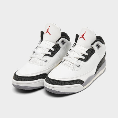 [dm0966-106] Preschool Air Jordan Retro 3 'cement Grey (ps)'