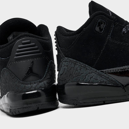 Toddlers Air Jordan Retro 3 'Black Cat (2025) (Td)' - DM0968-001