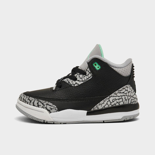Toddlers Air Jordan Retro 3 'Green Glow (Td)' - DM0968-031