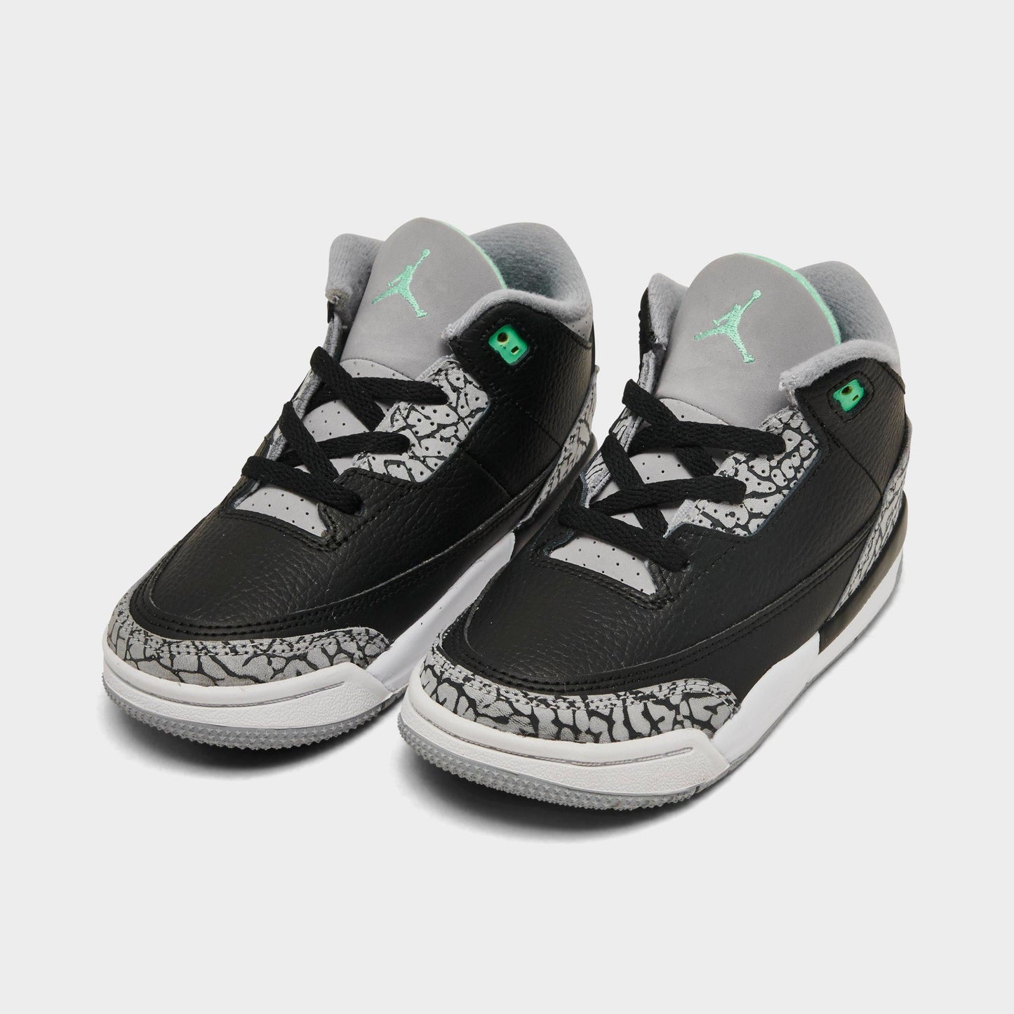 Toddlers Air Jordan Retro 3 'Green Glow (Td)' - DM0968-031