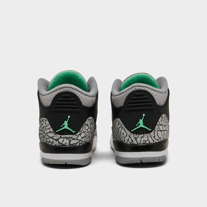 Toddlers Air Jordan Retro 3 'Green Glow (Td)' - DM0968-031