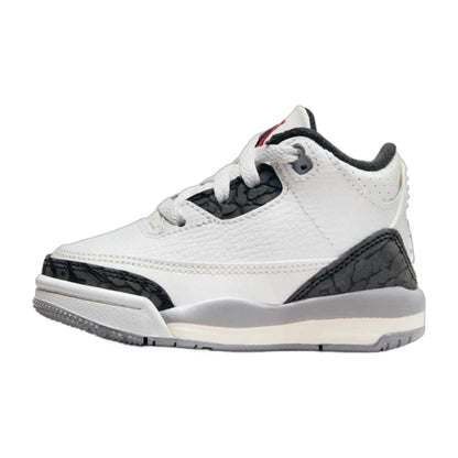 Air Jordan Toddlers Retro 3 'Cement Grey Td' Hard Bottom Bottom)