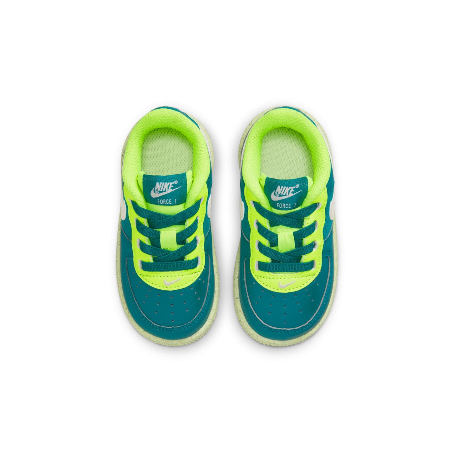 Nike Toddlers Air Force 1 Crater Next Nature 'Bright Spruce Volt' Sneakers