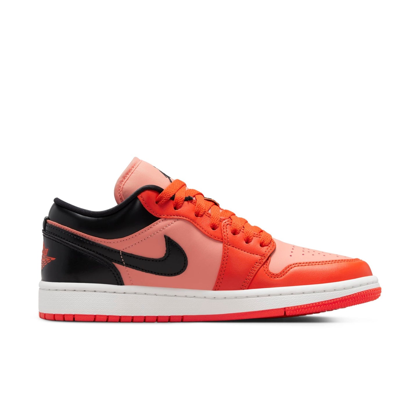 Air Jordan Women's Retro 1 Low W 'Orange Black' Sneakers