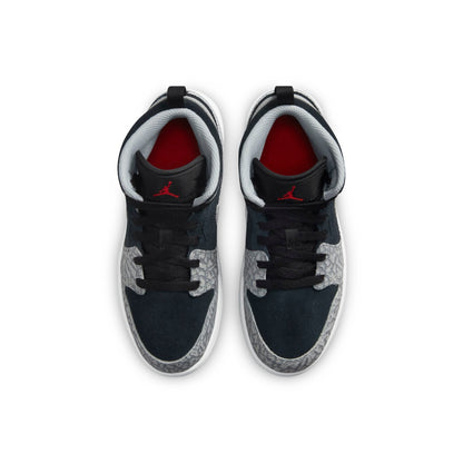 Air Jordan Preschool Retro 1 Mid Se Ps 'Elephant Print'