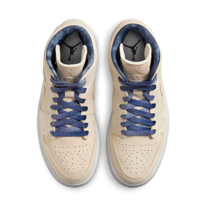 Air Jordan Women's Retro 1 Mid Se W 'Sanddrift' Sneakers