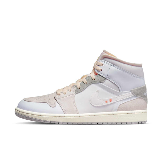 Men's Air Jordan Retro 1 Mid Se 'Craft Inside Out White Grey'