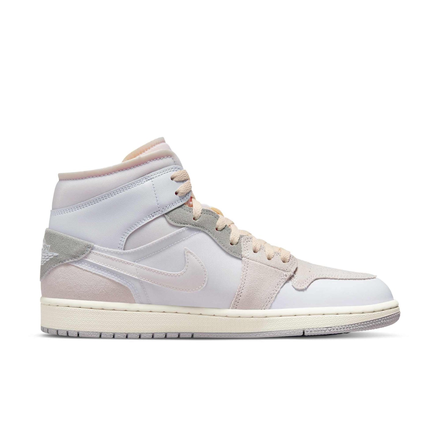 Men's Air Jordan Retro 1 Mid Se 'Craft Inside Out White Grey'