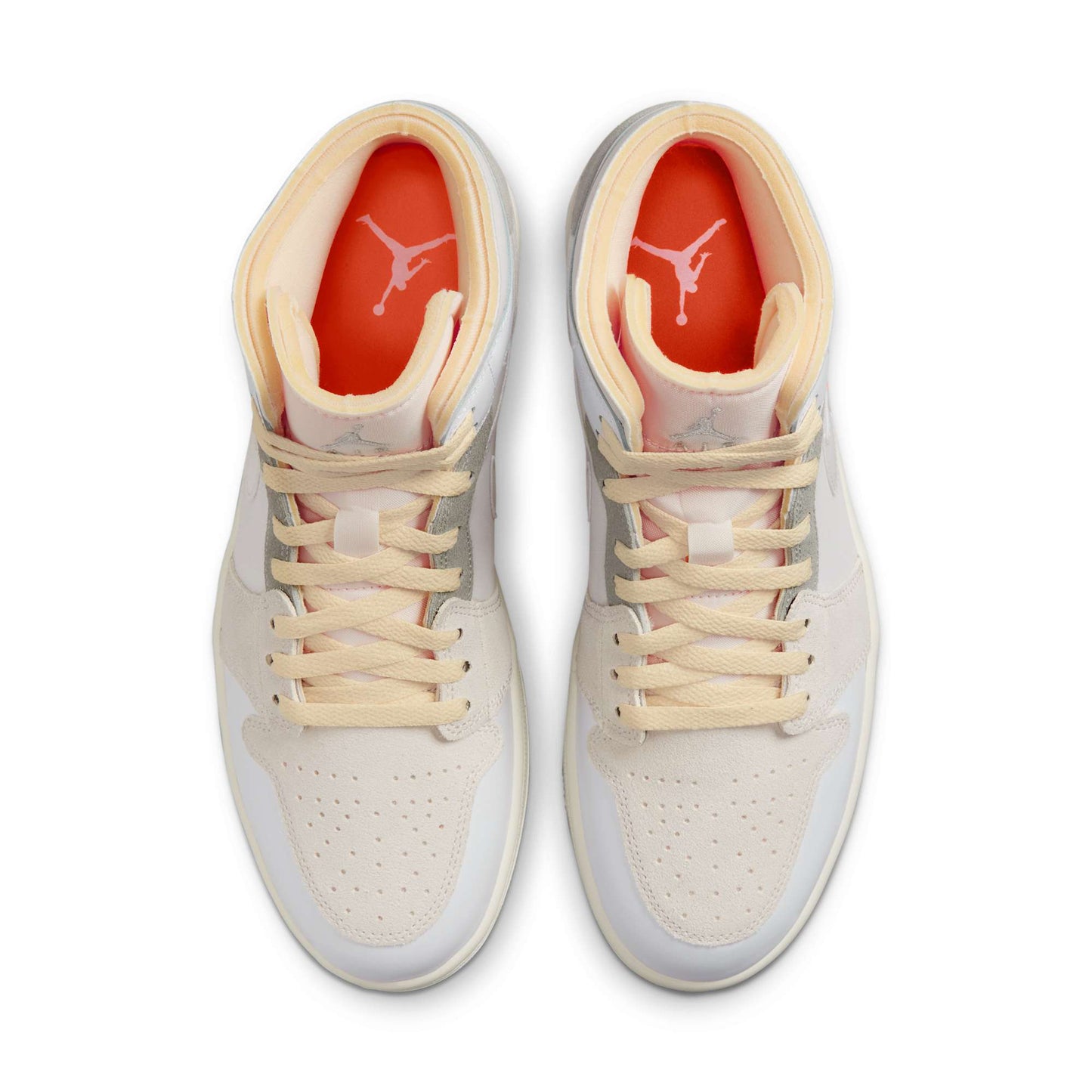 Men's Air Jordan Retro 1 Mid Se 'Craft Inside Out White Grey'