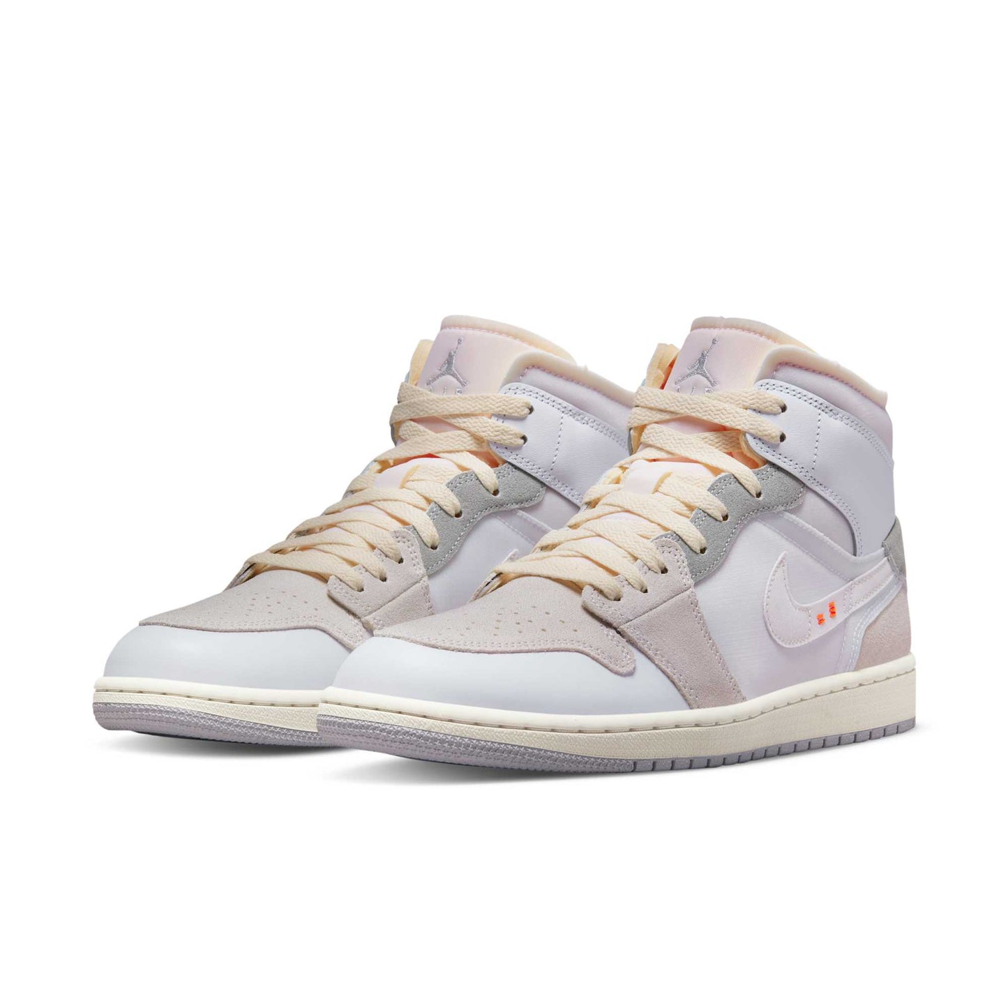 Men's Air Jordan Retro 1 Mid Se 'Craft Inside Out White Grey'