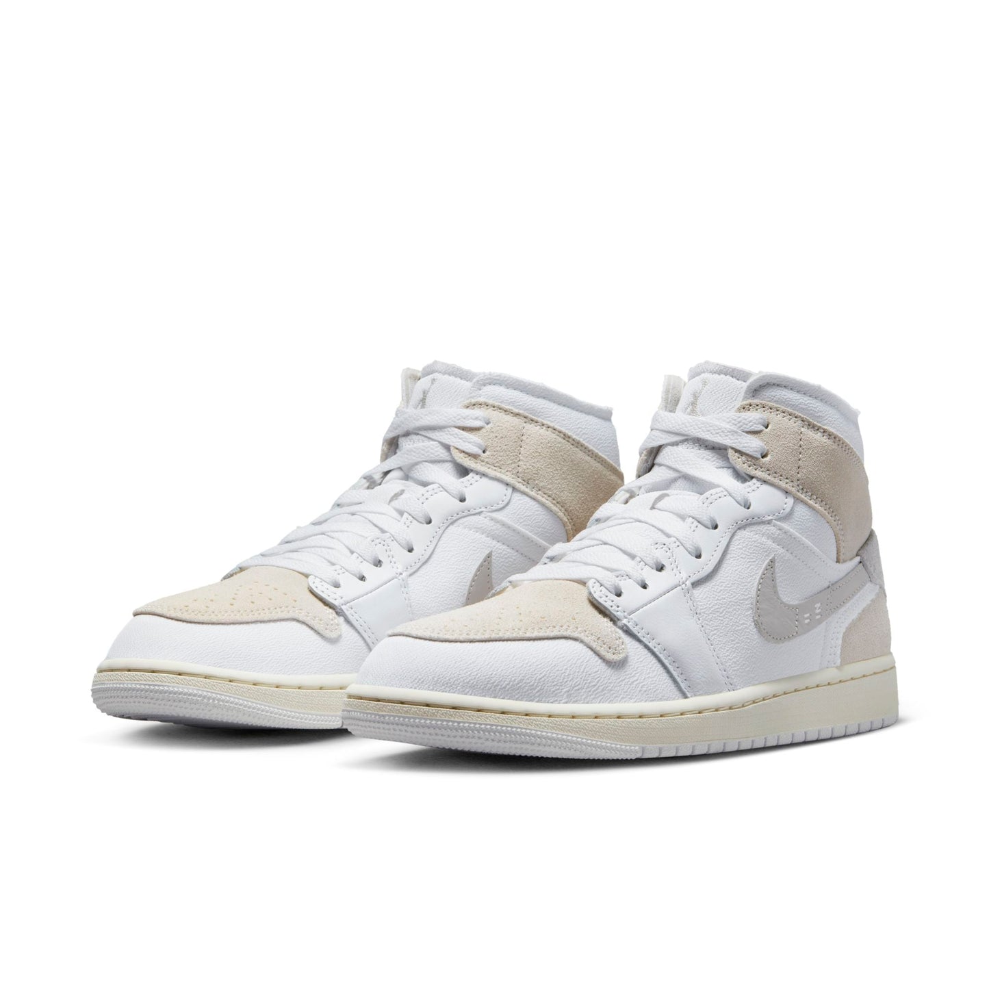 Nike Men's Retro 1 Mid Se Craft 'Tech Grey' Sneakers