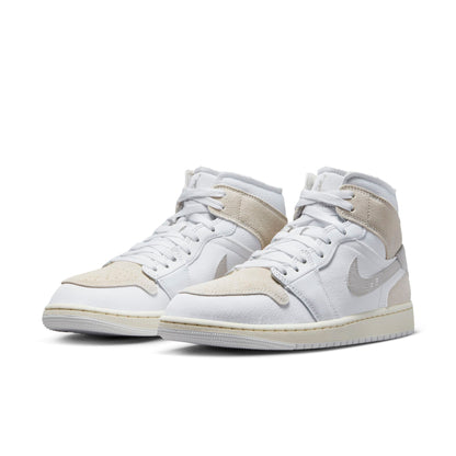Nike Men's Retro 1 Mid Se Craft 'Tech Grey' Sneakers